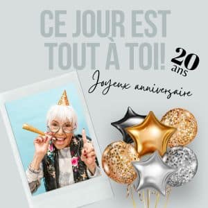 20th Birthday Card for a Woman