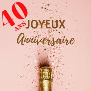 40th Birthday Card for a Woman