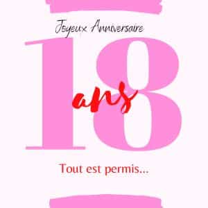 18th Birthday Card for a Woman