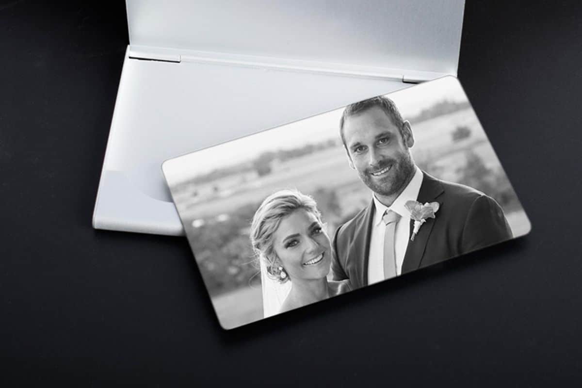 Metal Wallet Photo Card
