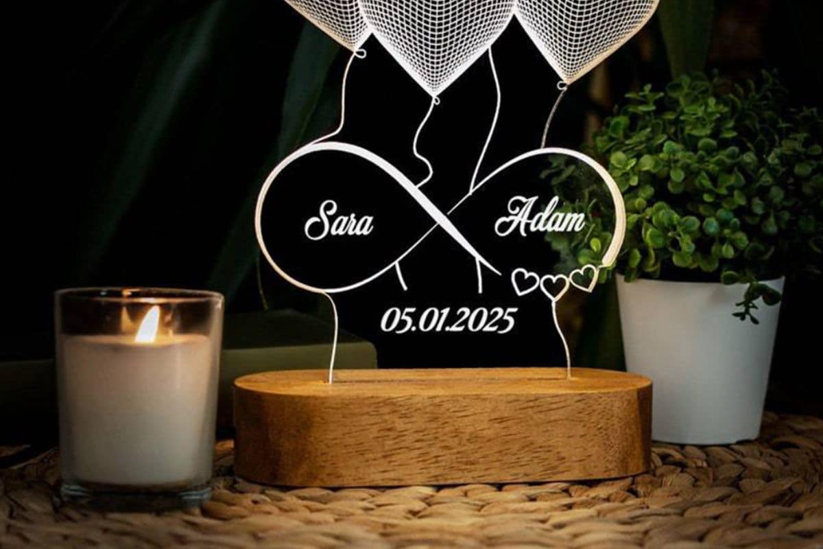 Personalised Acrylic Lamp