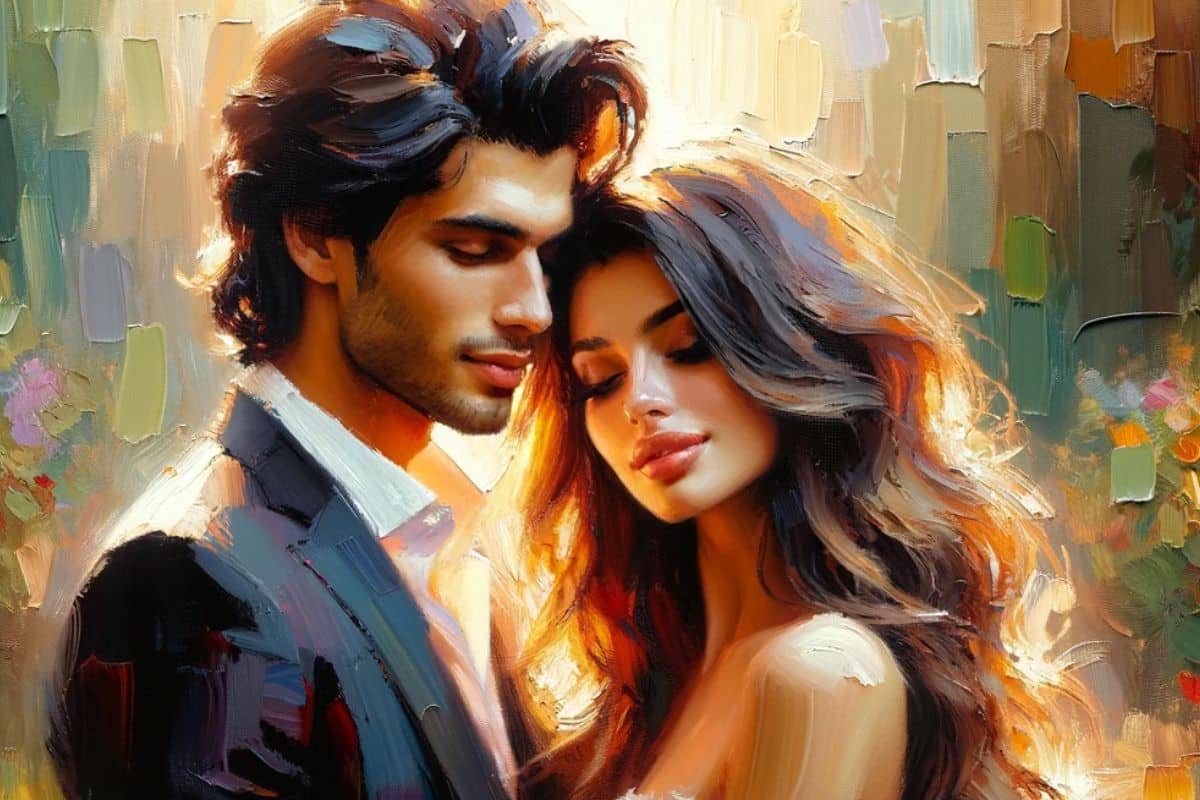 A Custom Couple Portrait Drawn by an Artist