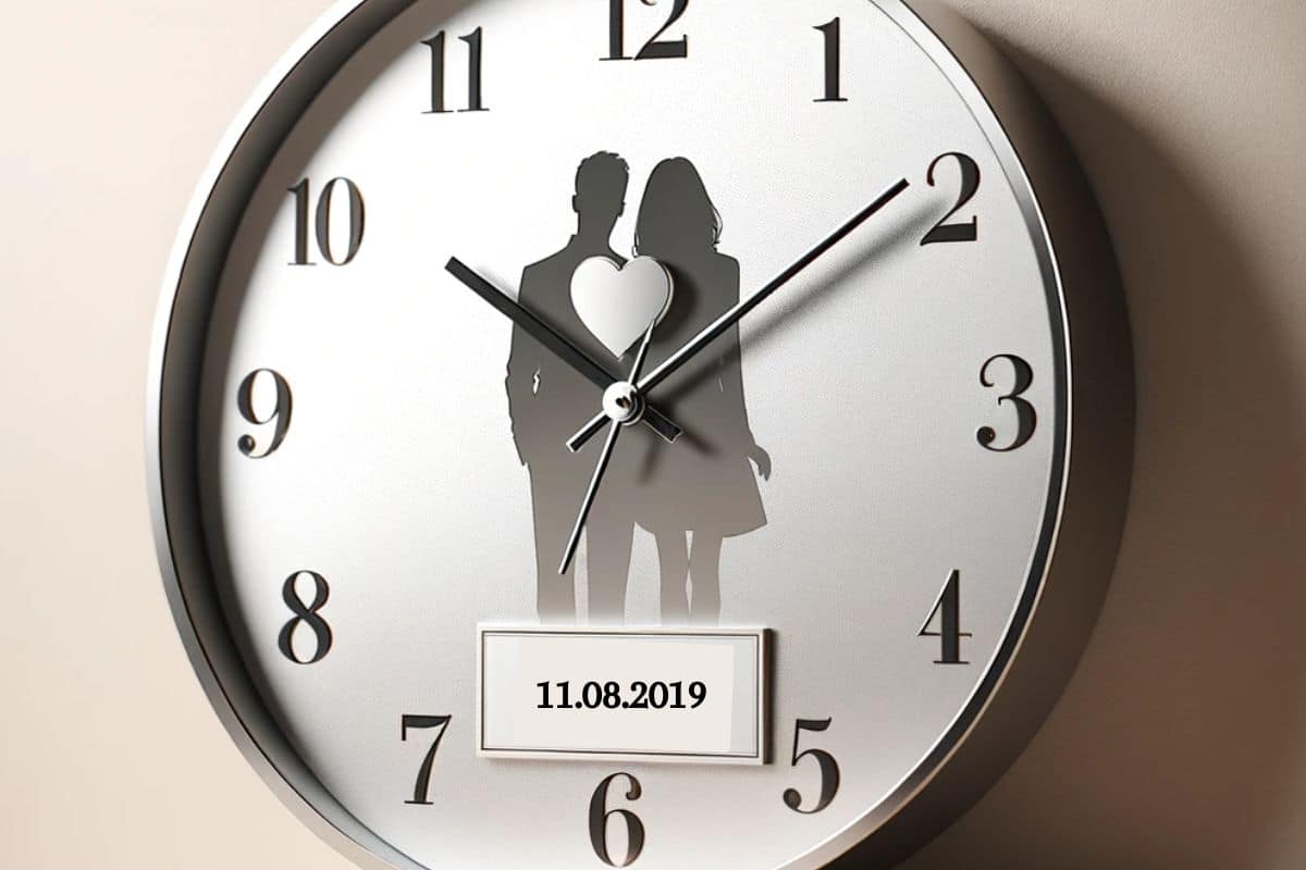 A Personalised Wall Clock with a Meaningful Date